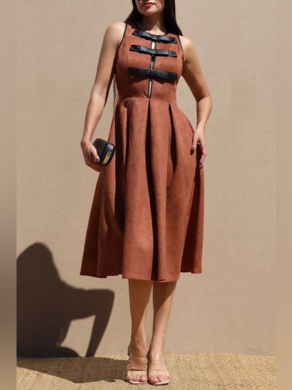 #15 Koko Faux Suede Dress